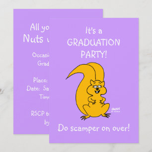 Filles Jardin Graduation Party Invitations amusant