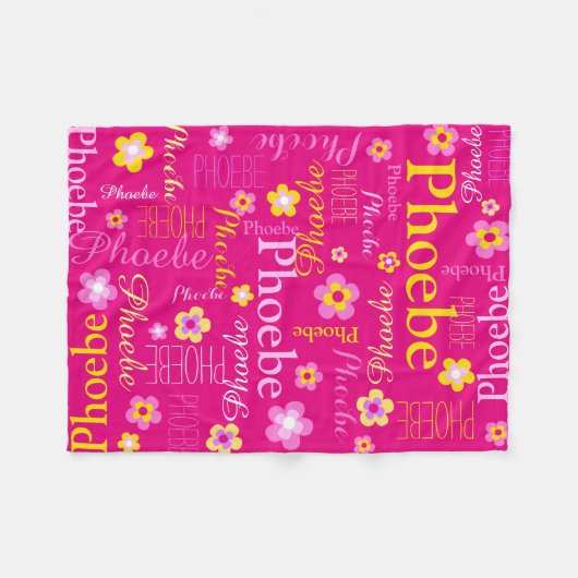 Filles jaune rose nom florale couverture graphique (Devant (Horizontal))