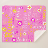 Filles jaune rose nom florale couverture graphique (Devant (Horizontal))