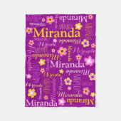 Filles jaune violet rose Miranda nom couverture (Devant)