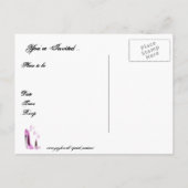 Filles jour / nuit dehors Carte d'invitation de fê (Dos)