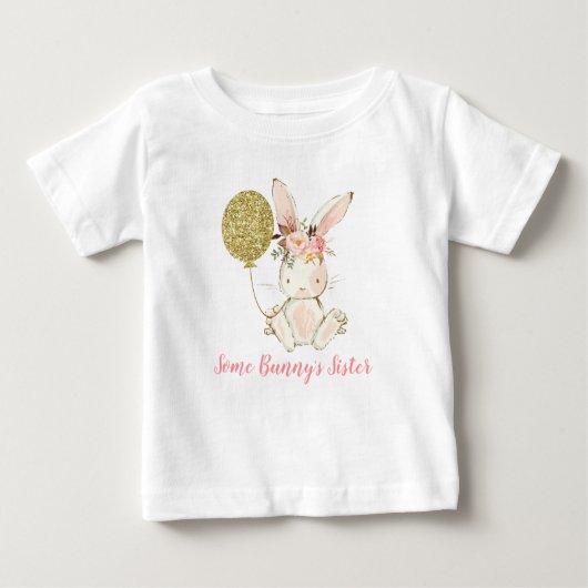 Filles Lapin Balloon Une soeur de lapin T-shirt (Devant)