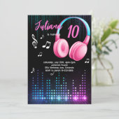 Filles Lumineuses Musicales Invitation d'anniversa (Debout devant)