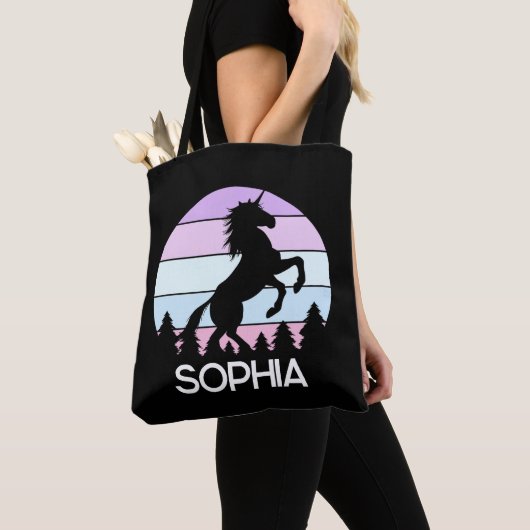 Filles mignonnes arc-en-ciel Pastel Sunset Sac fou (De près)