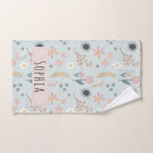 Filles mignonnes Pastel Floral Motif Enfants (Serviette à main)