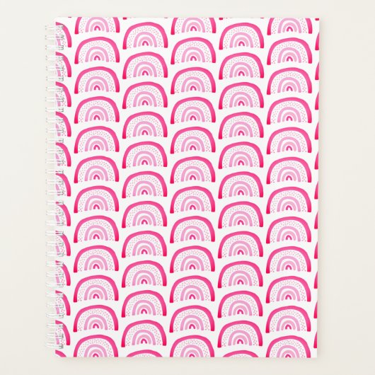 Filles modernes Motif arc-en-ciel rose (Devant)