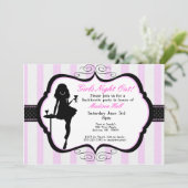 Filles Night Out Bachelorette Invitation (Debout devant)