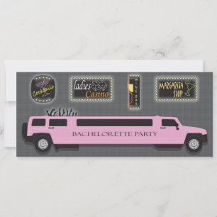 Filles Night Out Bachelorette Party Invitation