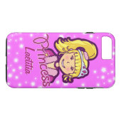 Filles nommées princesse star lilas rose coque iph (Dos (Horizontal))