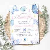 Filles papillon Invitation d'anniversaire, Papillo