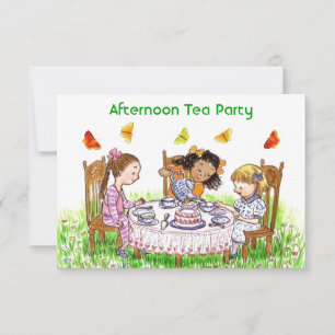 Filles & Papillons Tea Party Garden Invitations