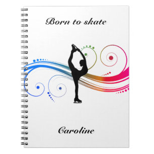 Filles patinage artistique Carnet photo spirale pe