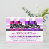 Filles Patinage Fête Anniversaire Invitations (Debout devant)