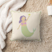 Filles Pièce Mignonne Sirène Jeu Coussin (Couverture)