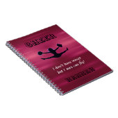 Filles Pom-pom girl Circulaire Carnet Spiral avec (Côté Droit)