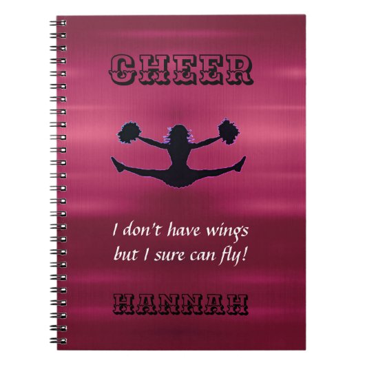 Filles Pom-pom girl Circulaire Carnet Spiral avec (Devant)