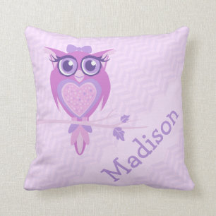 Filles pourpres appelées coussin de coussin de