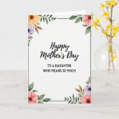 Filles rayées aiment carte (Fleur jaune)
