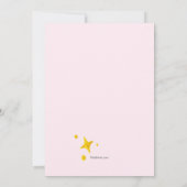 Filles Règle Anniversaire Fête Invitation (Dos)