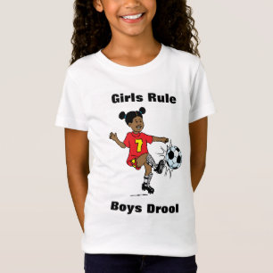 Filles règle, T-shirt de filles de bave de garço
