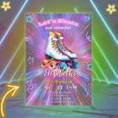 Filles Roller Patinage Anniversaire Invitation