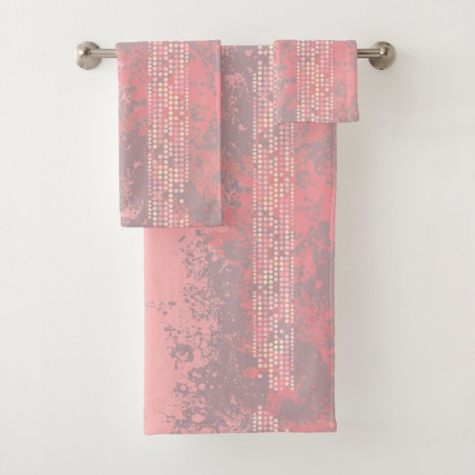 Filles rose corail surf style spray et points (En situation)