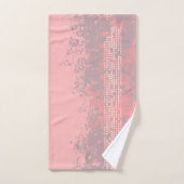 Filles rose corail surf style spray et points (Serviette à main)