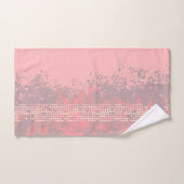 Filles rose corail surf style spray et points (Serviette à main)