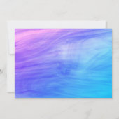 Filles rose violet élégant Faire-part de graduatio (Dos)