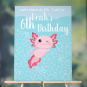 Filles roses mignonnes Axolotl fête d'anniversaire (Neutre)