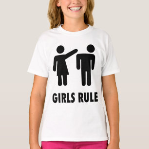 FILLES RULE drôles Filles T-shirts