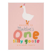 Filles Silly Goose 1er Anniversaire Affiche de bie (Devant)
