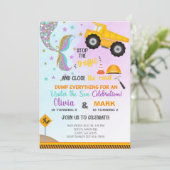 Filles sirène et invitation d'anniversaire de cami (Debout devant)