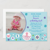 Filles sous les invitations nautiques (Devant / Derrière)