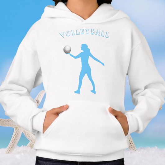 Filles Sweat - shirt à capuche de volley-ball avec
