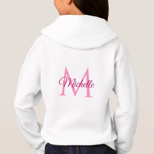 Filles Sweat - shirt à capuche Monogramme double f (Dos)