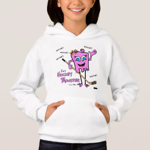 Filles Sweat - shirt à capuche rose monstre de hoc