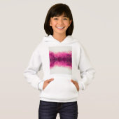 Filles sweatshirt avec un design rose et blanc cha (Devant entier)