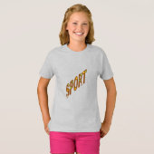 Filles T-shirt frêne SPORT BONBONS EN CHOCOLAT (Devant entier)