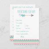 Filles Tribal Arrow Prédictions Cartes de conseil (Devant / Derrière)