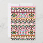 Filles Tribal Wild Un Anniversaire Invitations de  (Dos)