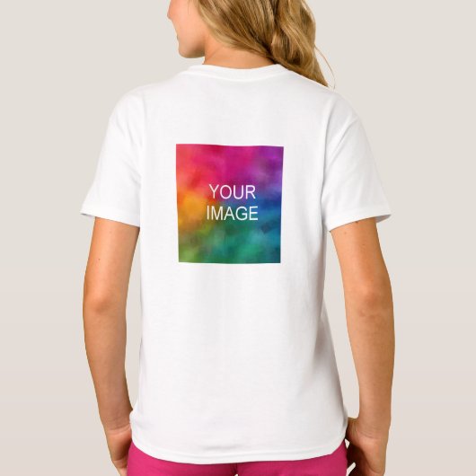 Filles TShirts Design avant et arrière Ajouter pho (Dos)