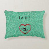 Filles Tumble Gymnaste Coussin de gymnastique (Devant)