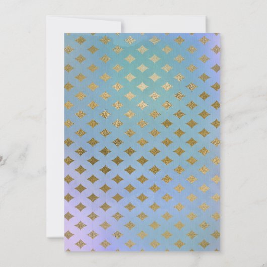 Filles Unicorn Invitations d'anniversaire - Rose v (Dos)