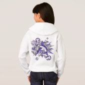 filles violet gris volleyballs étoiles personnalis (Dos entier)