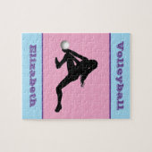 Filles Volleyball Pastel Jigsaw Puzzle (Horizontal)