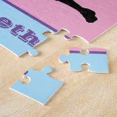 Filles Volleyball Pastel Jigsaw Puzzle (Côté)