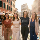 Filles Week-end Away T-shirt Personnalisé Lieu Dat