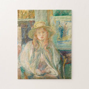 Fillette au Chapeau de Paille   Berthe Morisot Legpuzzel