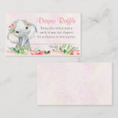 Fillette Floral Elephant Tickets Raffle (Devant / Derrière)